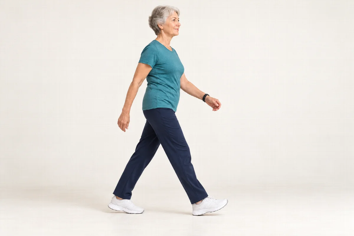 Demonstração do exercício: Caminhada com intervalos